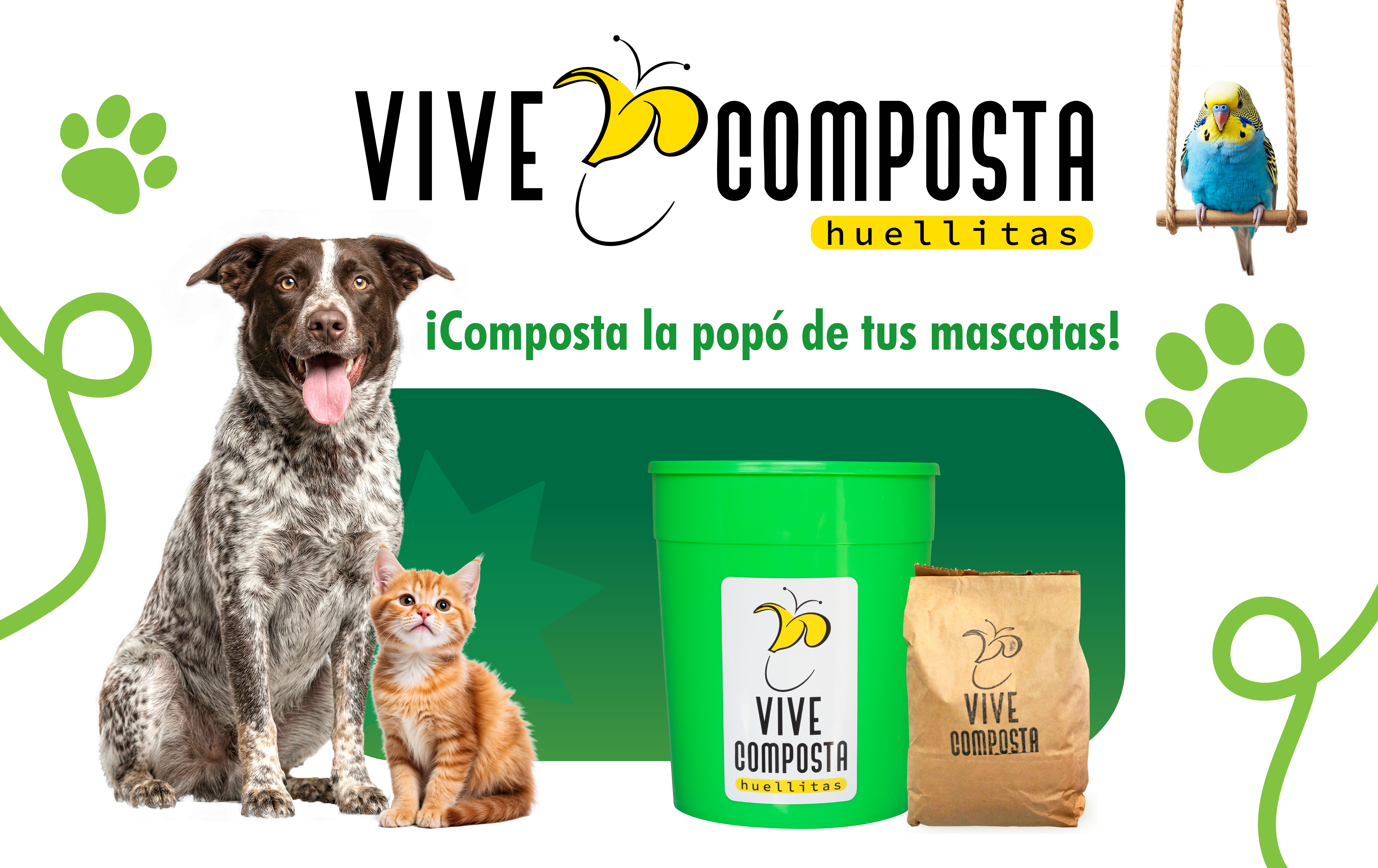 Huellitas – Composta la popo de tus mascotas